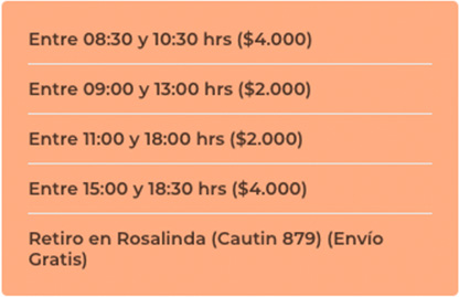 Horarios
